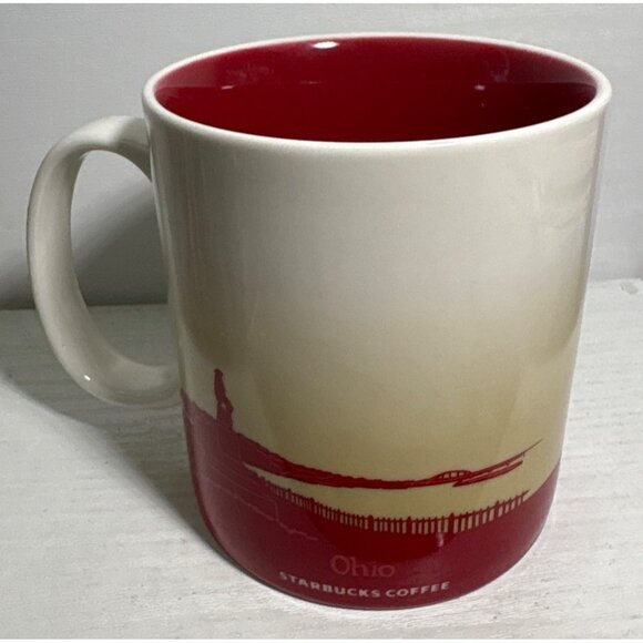 Starbucks Ohio Collector Series Mug 16 oz Red White - Picture 3 of 6